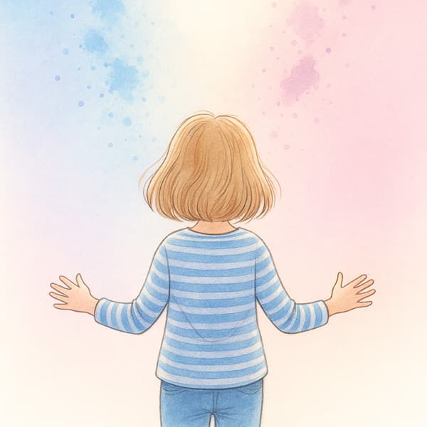 罪悪感をほどきながら、やさしさに包まれていくイメージ