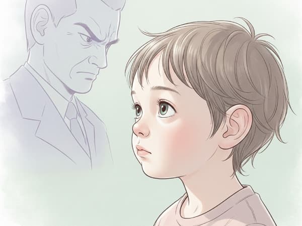 自分はダメな子なんだと思う子どものイメージ
